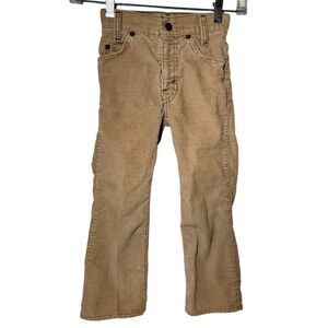 Vintage 70s/80s Little Levi’s Khaki Corduroy Pants Straight Leg Kids 6 (20x17)
